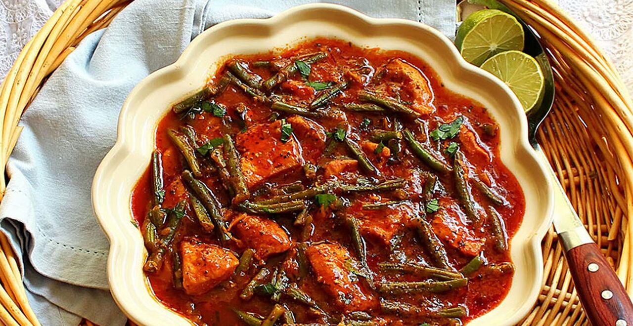 خورش لوبیا سبز