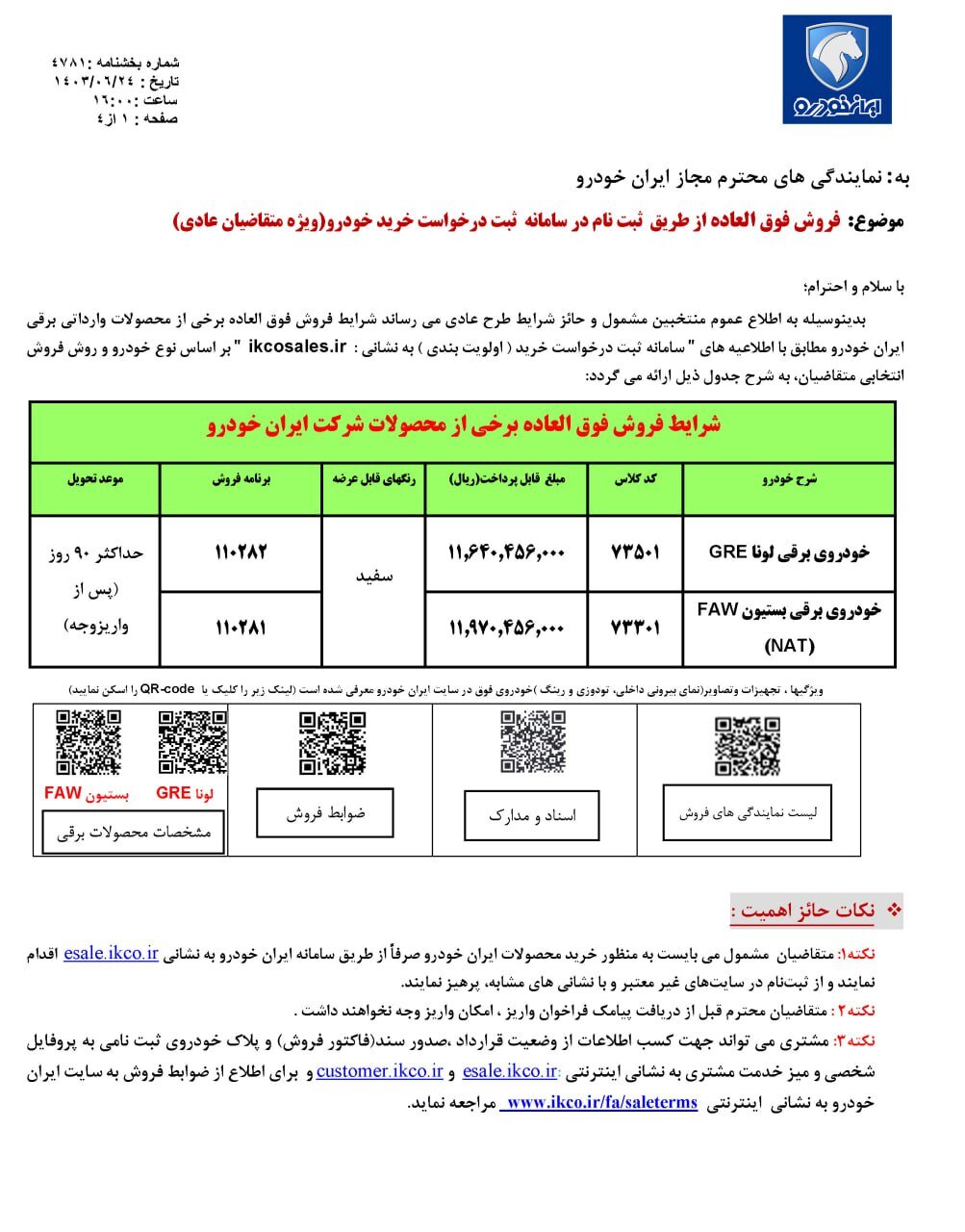 طرح فروش ایران خودرو