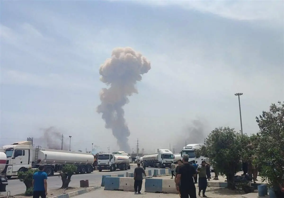 ویدیو: گودال بزرگی که پس از انفجار بندر شهید رجایی بندرعباس ایجاده شده است