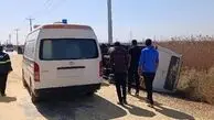 تصادف مینی‌بوس و تریلی در محور خرمشهر-اهواز، ۱۵ مصدوم برجای گذاشت