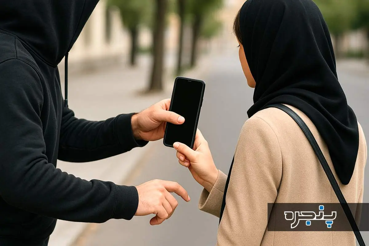 ویدیویی از زورگیری و گوشیقاپی از دختری جوان در ستارخان در روز روشن