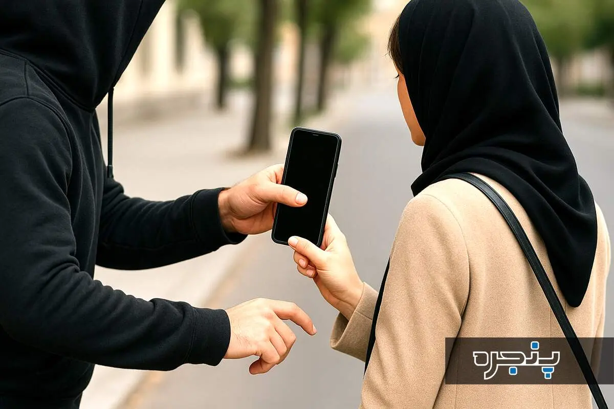 ویدیویی از زورگیری و گوشی‌قاپی از دختری جوان در ستارخان در روز روشن