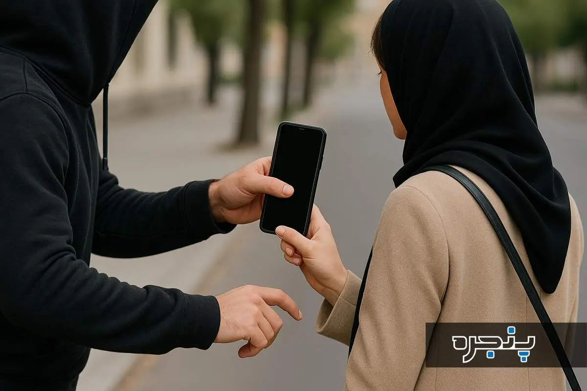 ویدیویی از زورگیری و گوشی‌قاپی از دختری جوان در ستارخان در روز روشن