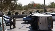 ۱۳ دانش‌آموز در واژگونی مینی‌بوس در نقده مجروح شدند