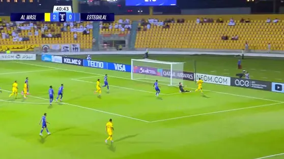 ویدیو: خط دفاع استقلال به هیچکس نه نمی‌گوید؛ گل سوم الوصل به استقلال