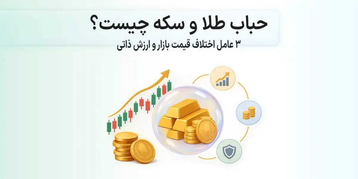 حباب طلا و سکه چیست؟ ۳ عامل اختلاف قیمت بازار و ارزش ذاتی