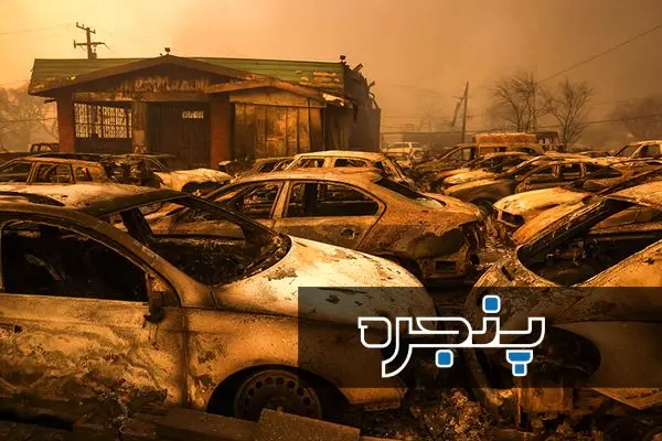 تصاویر آخرالزمانی از آتش‌سوزی لس‌آنجلس - بخش دوم