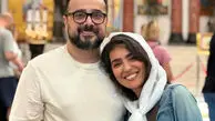 تصویری صمیمی و عاشقانه از مونا کرمی و سپند امیرسلیمانی