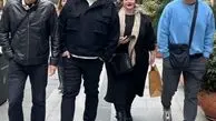 عکس پژمان جمشیدی، نعیمه نظام‌دوست و بیژن بنفشه‌خواه در استانبول با استایل مافیایی