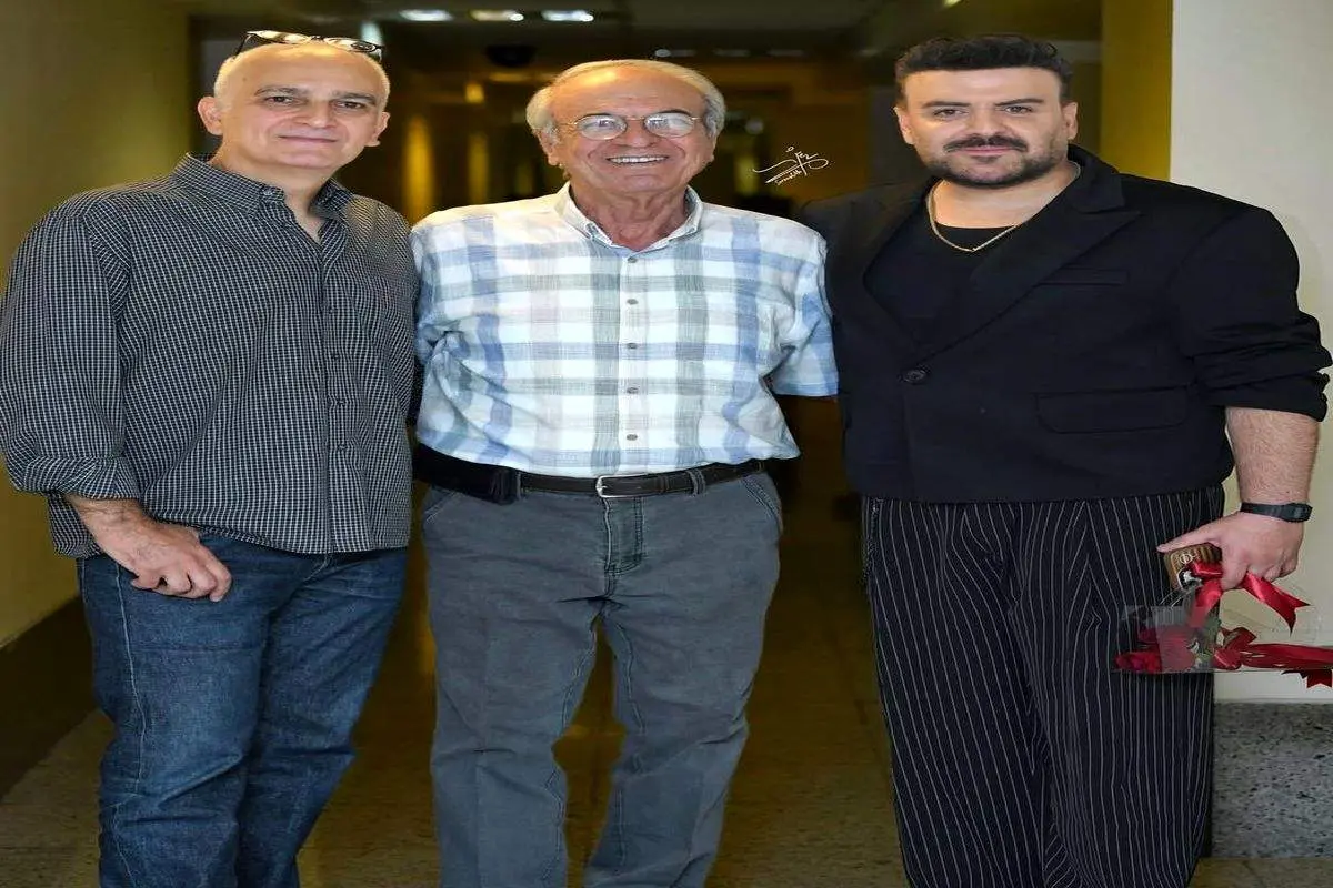 عکس جالب  رضا نیکخواه در حال بوسیدن بازیگر معروف سینما و تلویزیون