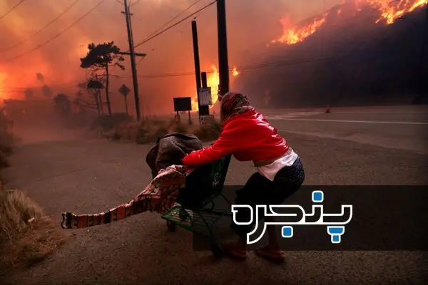 تصاویر آخرالزمانی از آتش‌سوزی لس‌آنجلس - بخش سوم