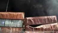فاجعه بزرگ در بندر شهید رجایی: سوختن بیش از ۱۰ هزار کانتینر