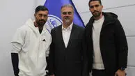 آشتی‌کنان حسین حسینی و رامین رضاییان با حضور بازیکنان استقلال در دفتر باشگاه