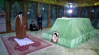 حضور رهبر انقلاب در مرقد مطهر امام راحل و گلزار شهدای بهشت زهرا